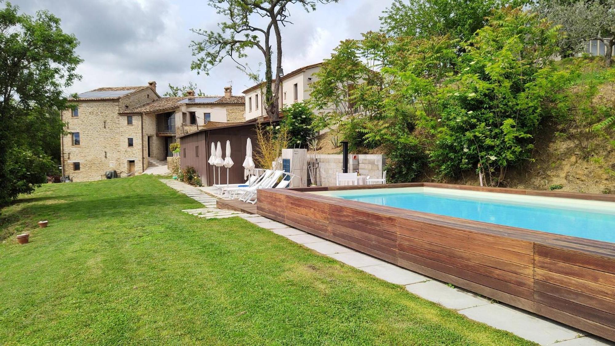 Borgo Calbianco - Private House With Pool & Airco Villa Cerreto Castello Bagian luar foto